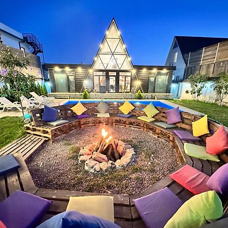 Qafqaz Mountside Chalet Gabala Bagian luar foto