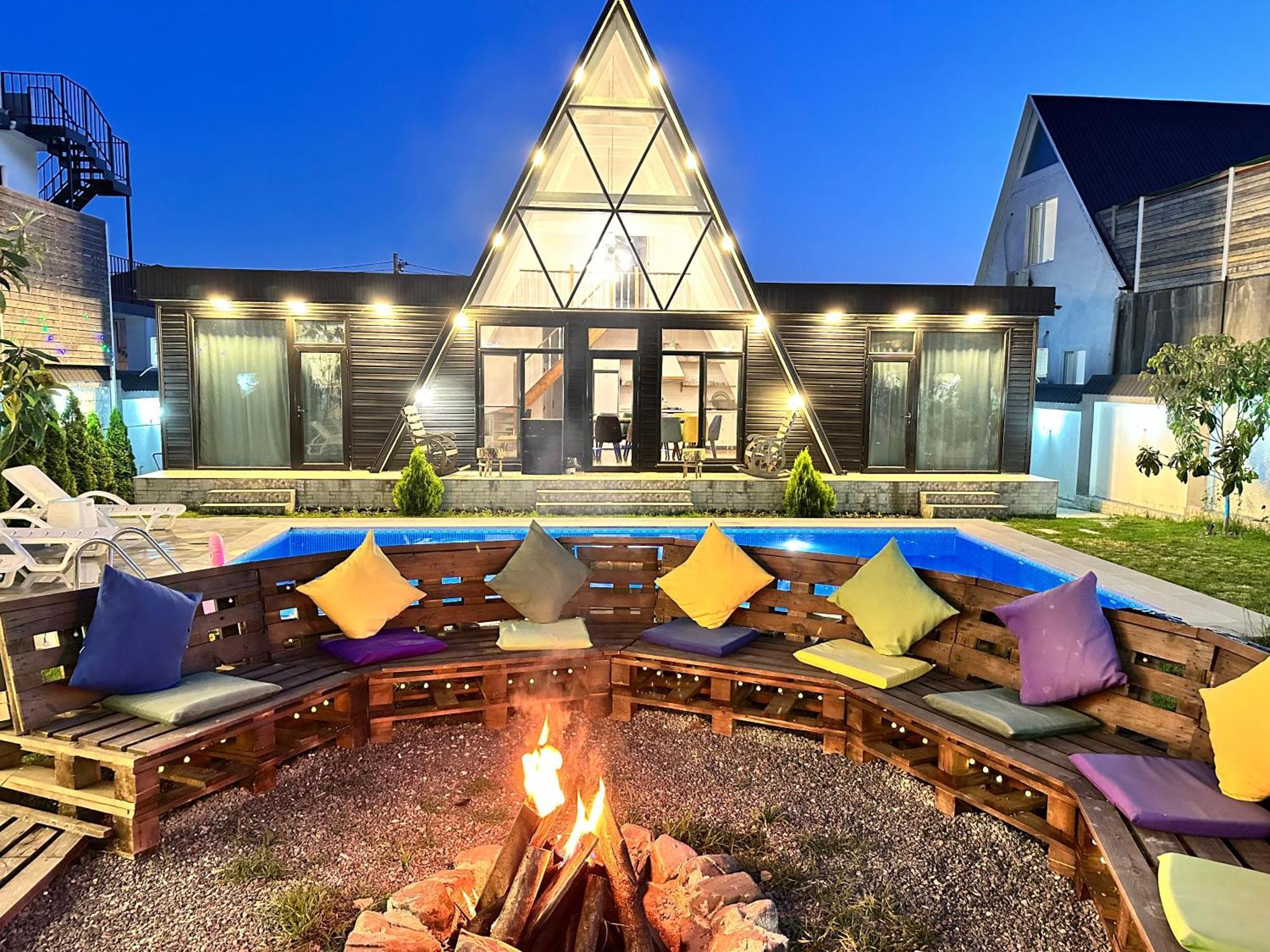 Qafqaz Mountside Chalet Gabala Bagian luar foto