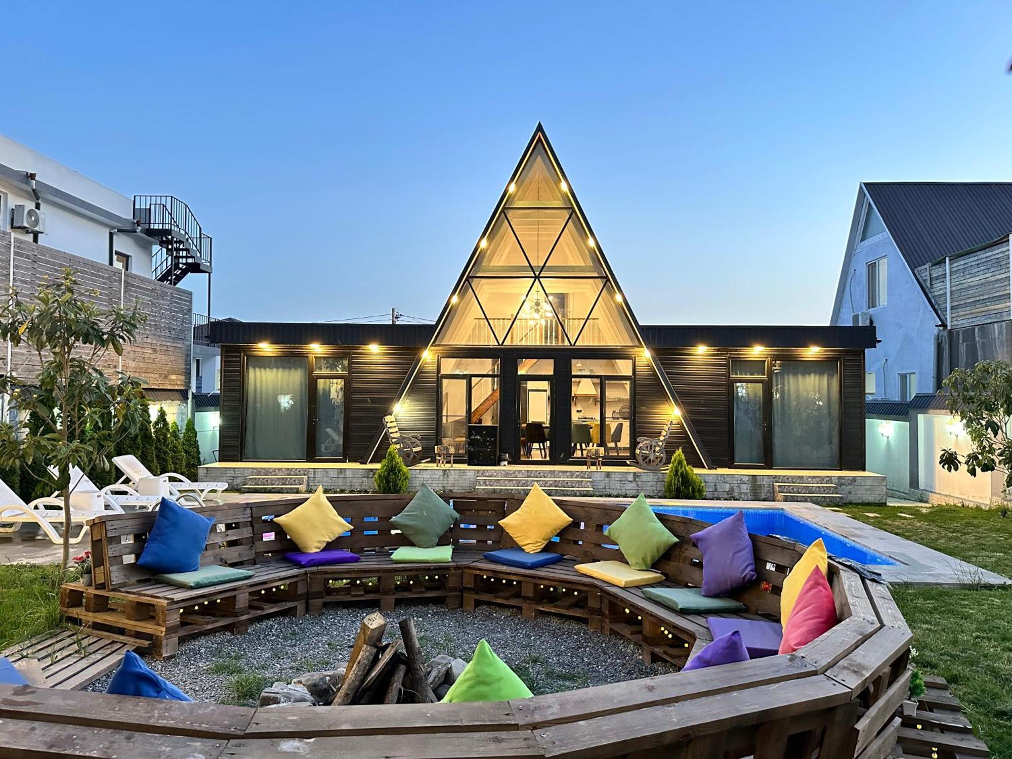 Qafqaz Mountside Chalet Gabala Bagian luar foto
