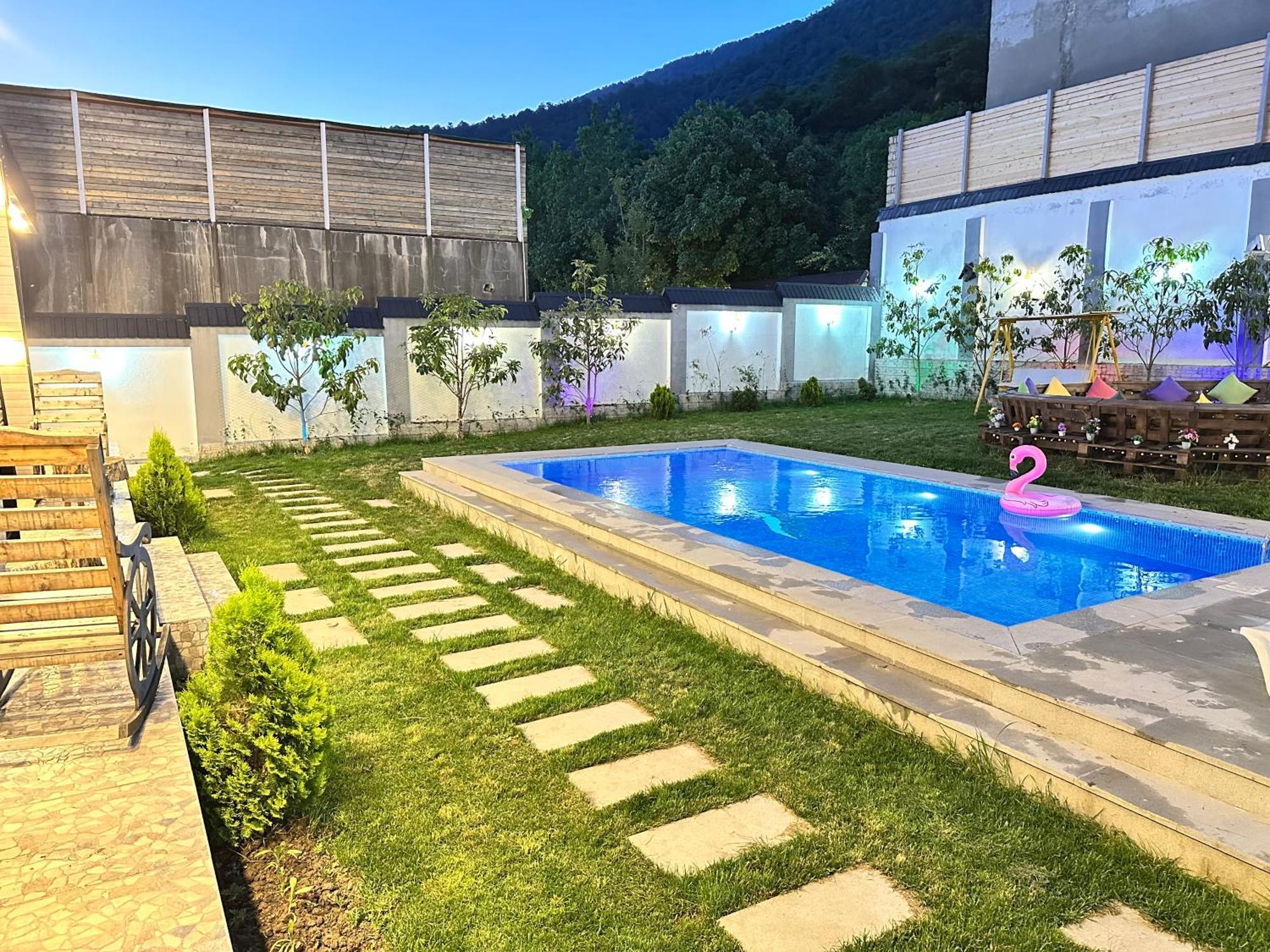 Qafqaz Mountside Chalet Gabala Bagian luar foto